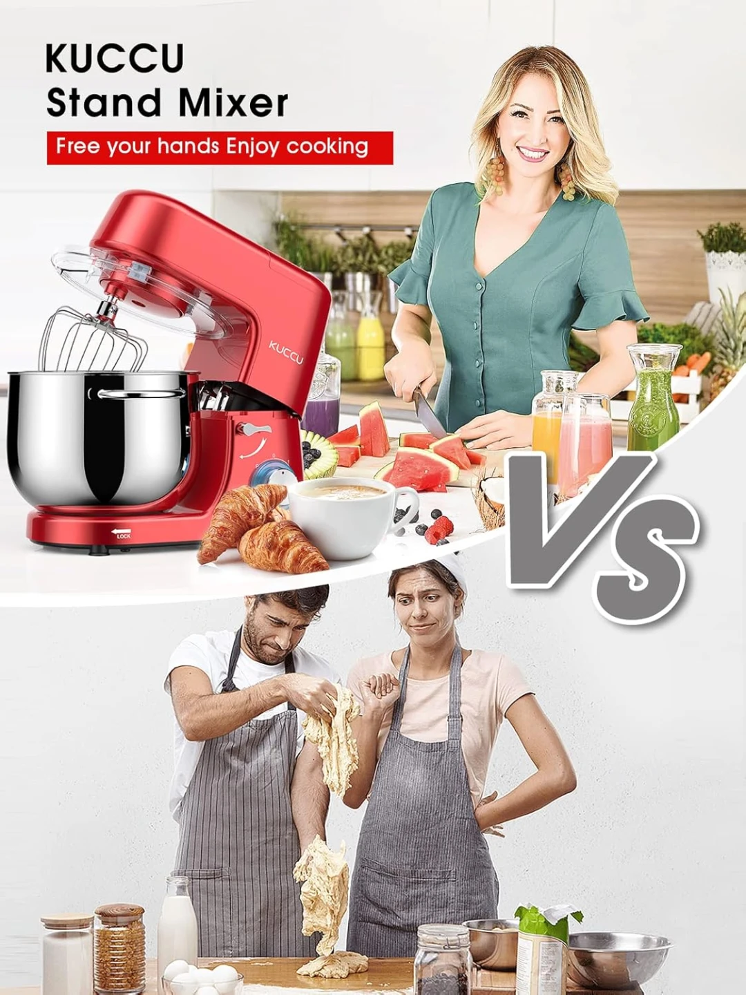 BNIB - Double Handle KUCCU Stand Mixer - photo 5