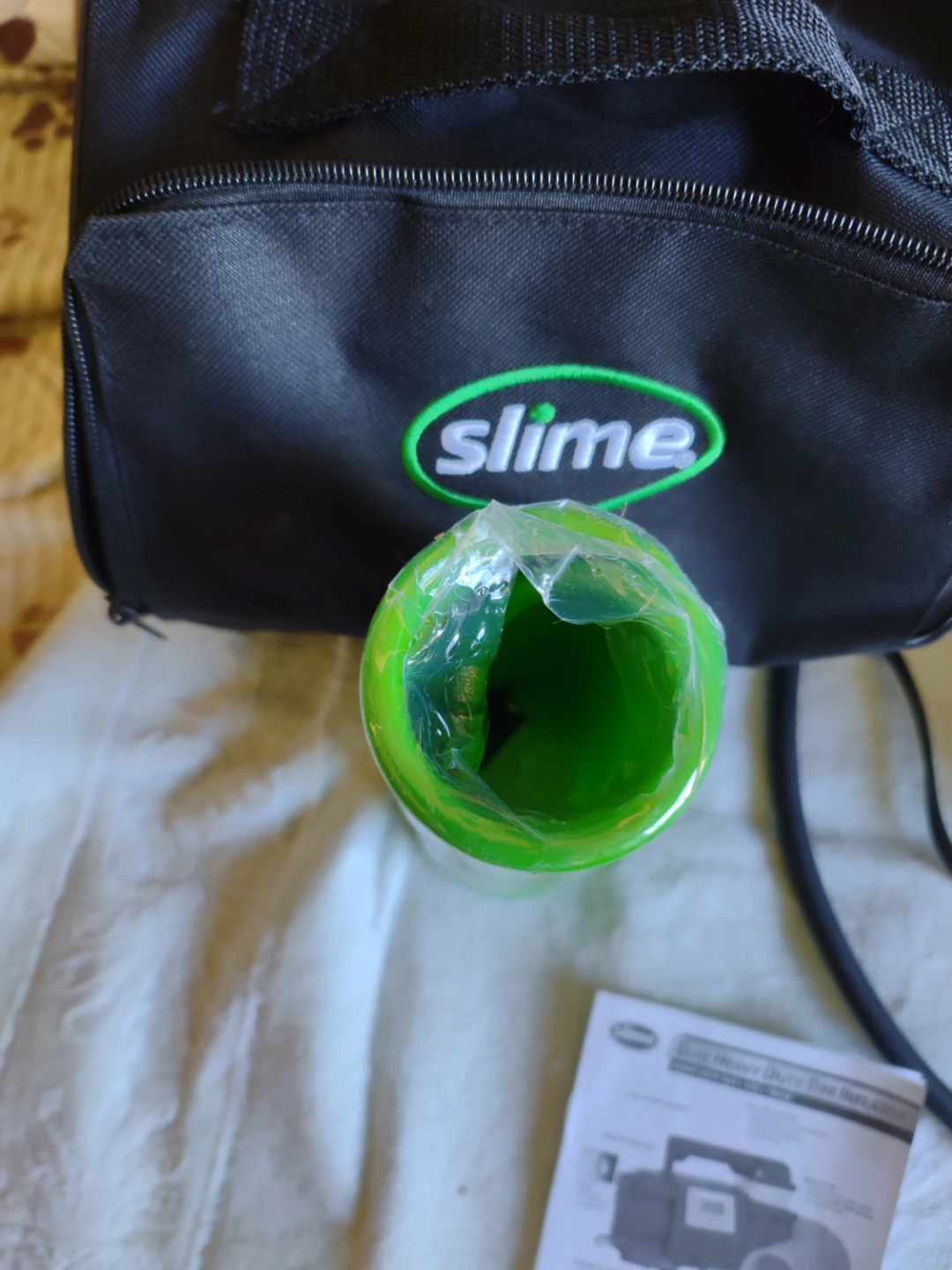 Slime tire inflator and accessories - photo 4