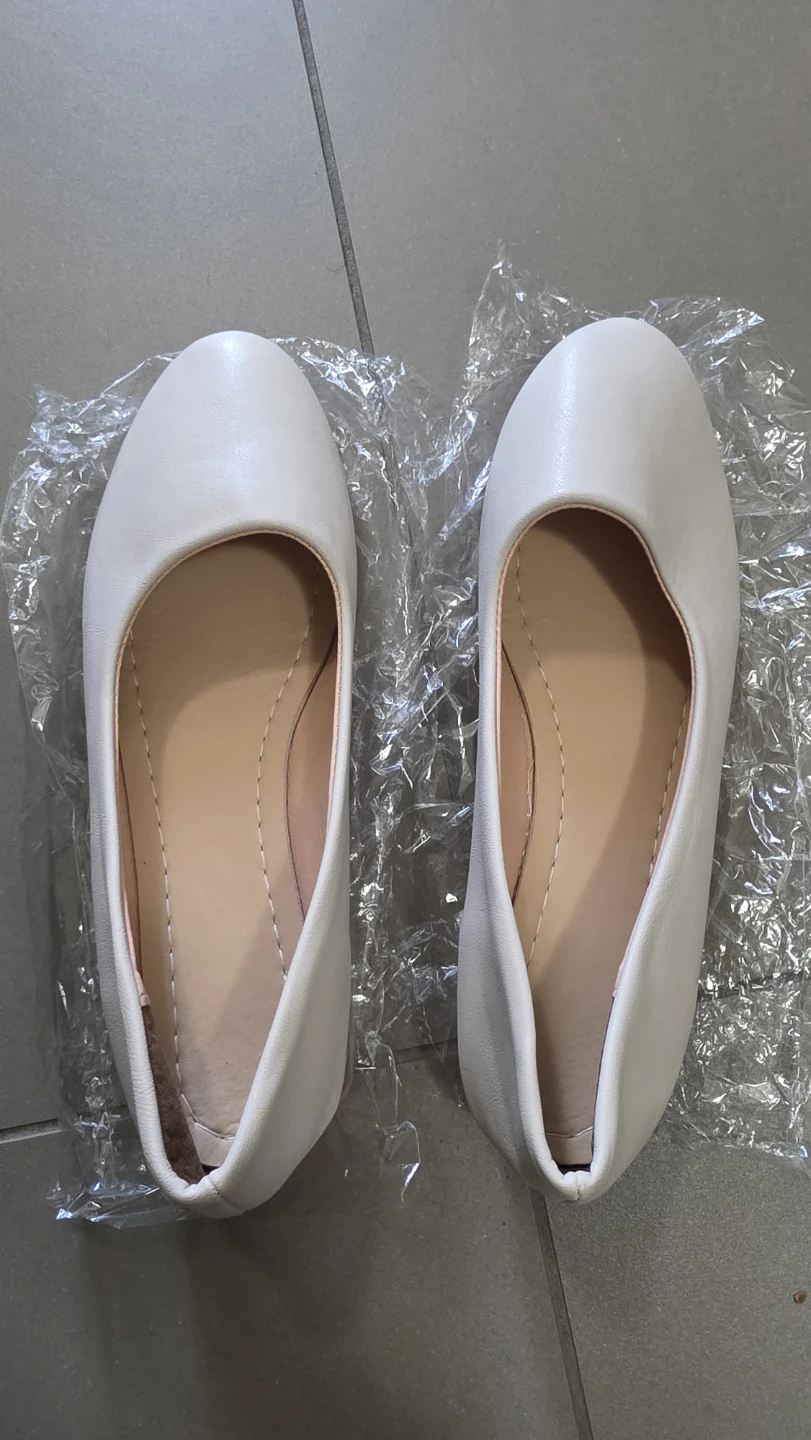 White Ballet Flats - Size 40