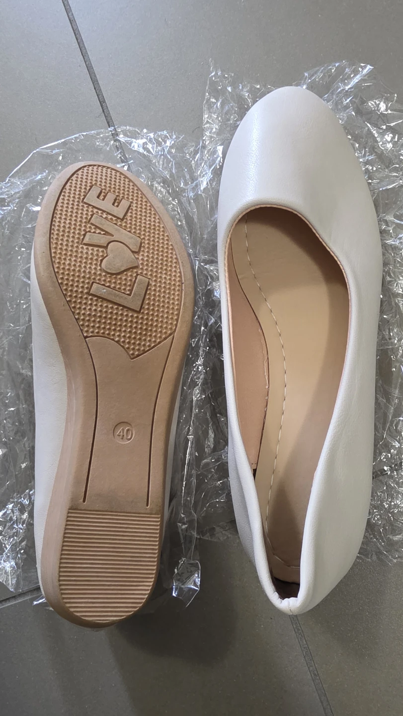 White Ballet Flats - Size 40 - photo 2