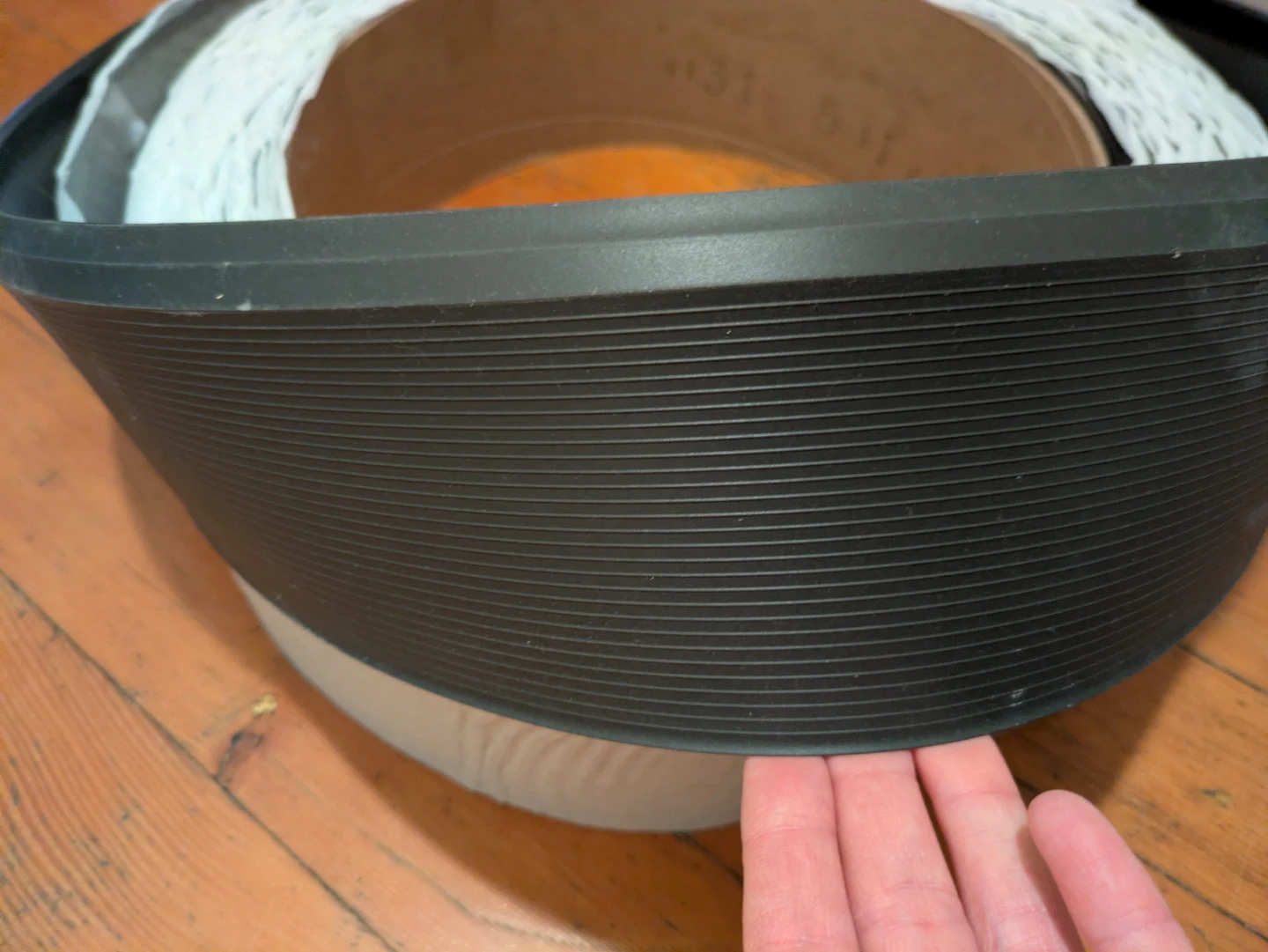 Black Rubber Trim Roll with Applicator Tool