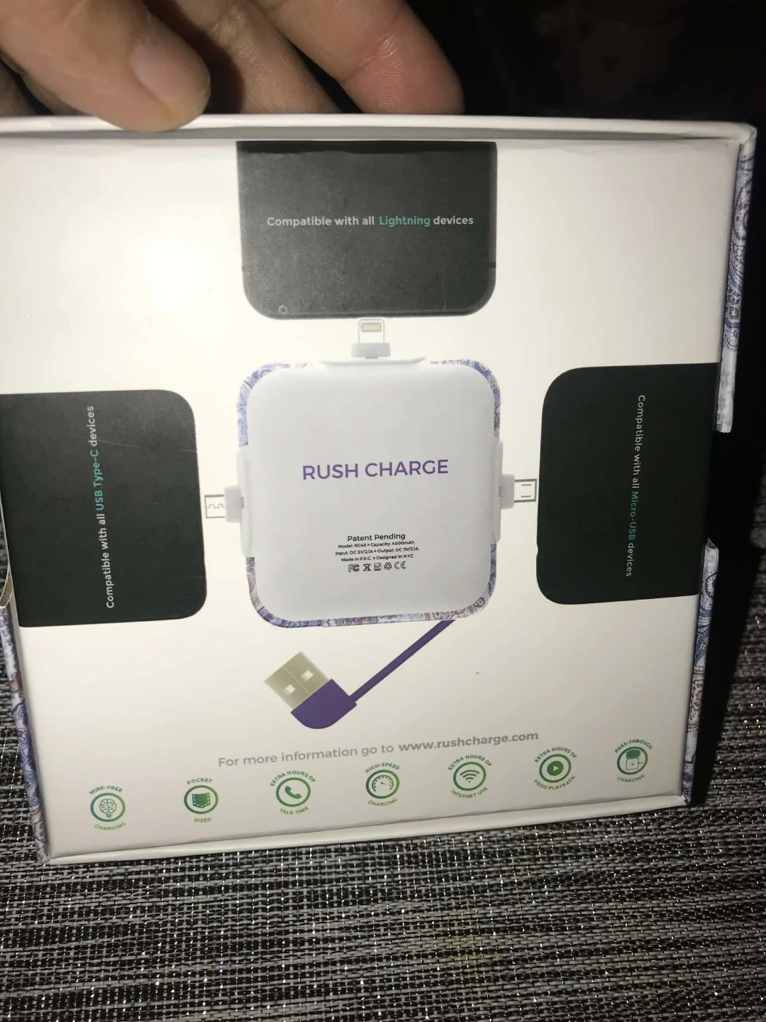 Rush Charge RC45 4500mAh Portable Charger - photo 2