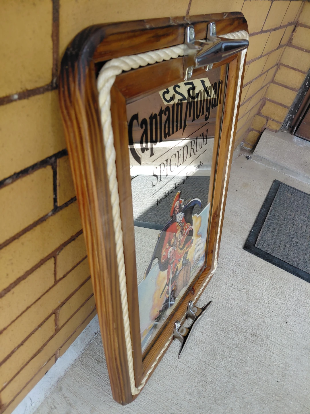 Captain Morgan Spiced Rum Wooden Framed Mirror - photo 4