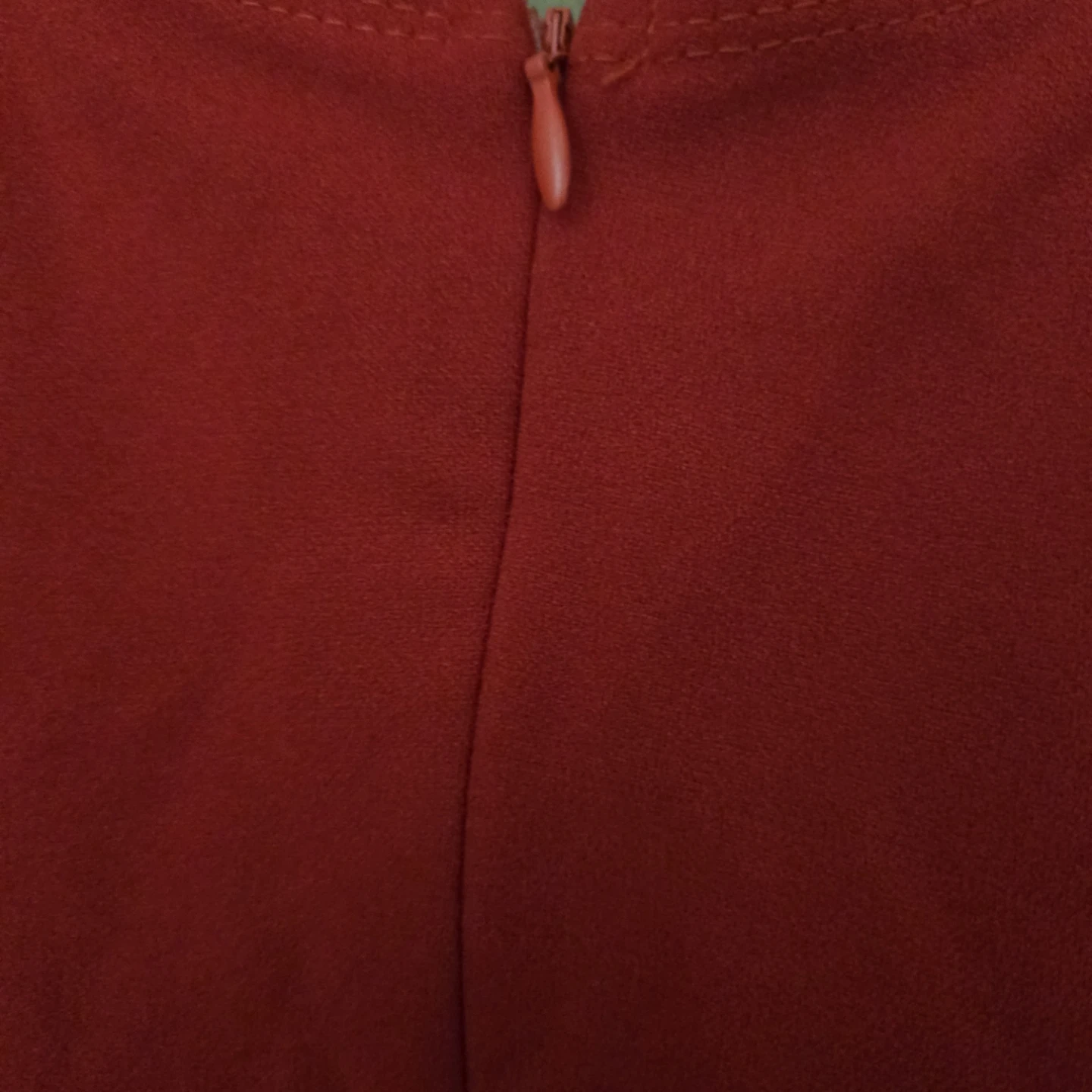Red Mini Dress with Zipper Back - photo 5