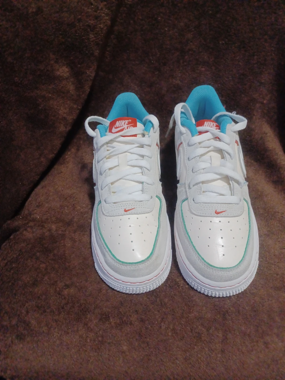 Nike air force 1 low lv8 holiday cookies size 6.5y - photo 2