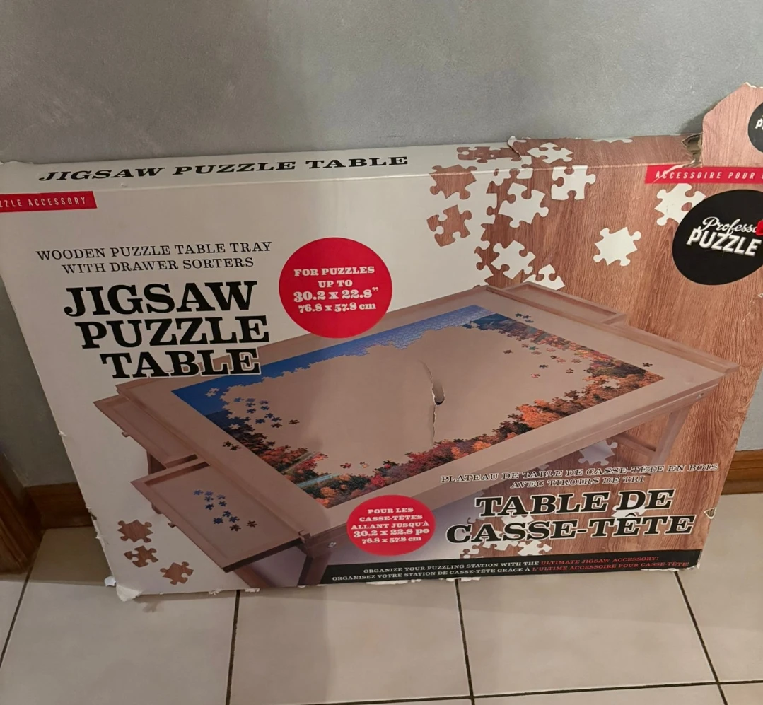 Jigsaw Wooden Puzzle Table