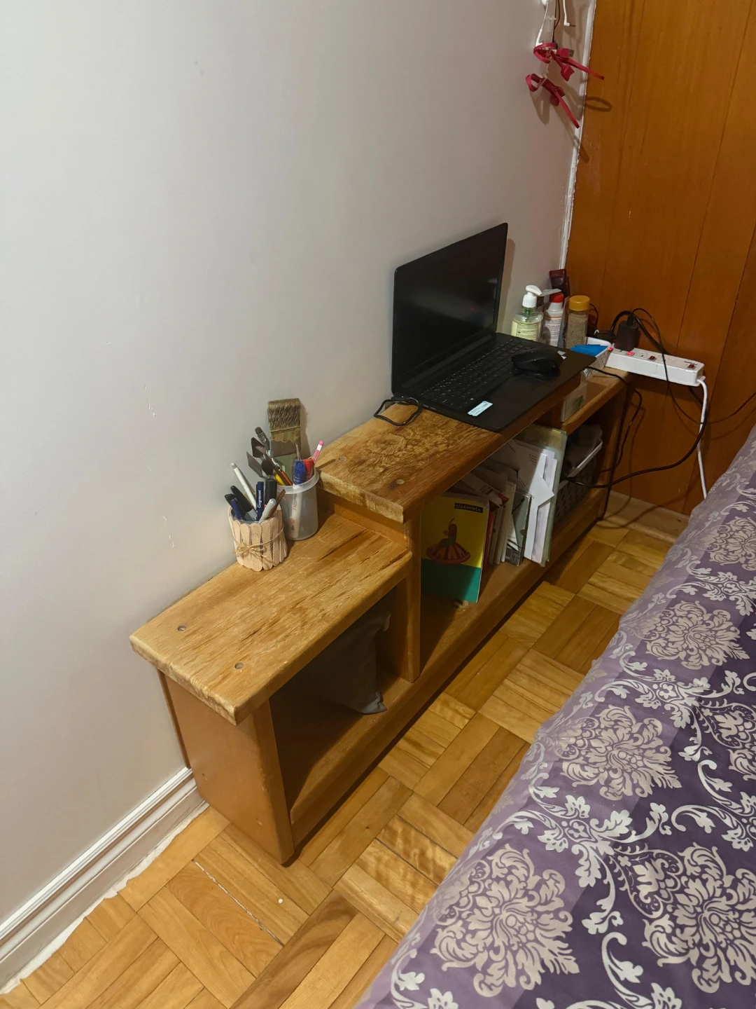 Wooden TV Stand/Bench with Storage - photo 3