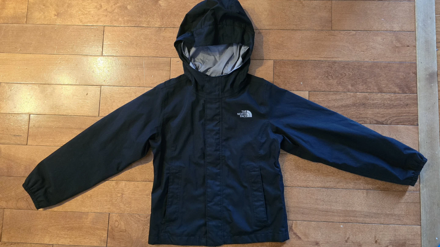 The North Face Girls XS/TP Black Hooded Jacket