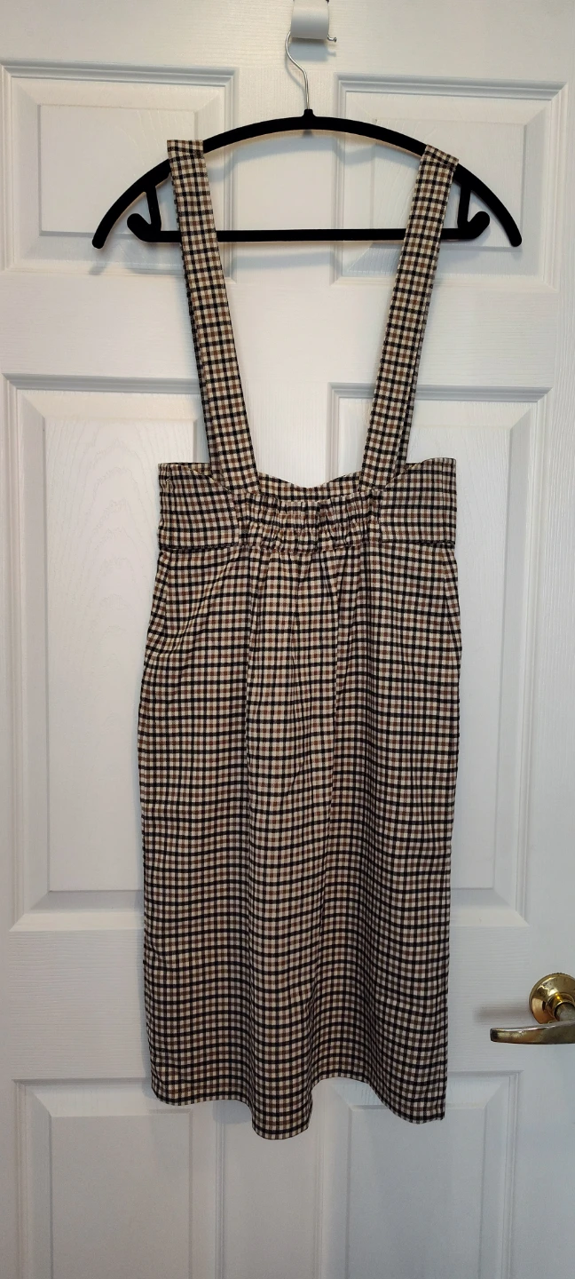 Japanese Style Plaid Pinafore Dress - photo 2