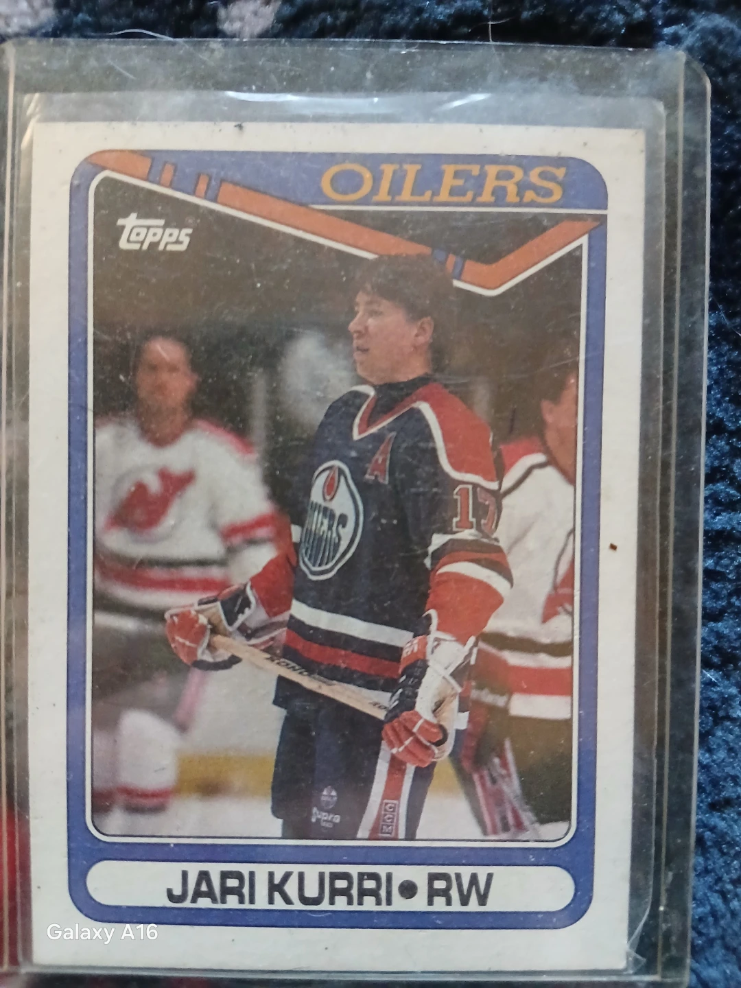 1989-90 Topps Jari Kurri Edmonton Oilers Hockey Card