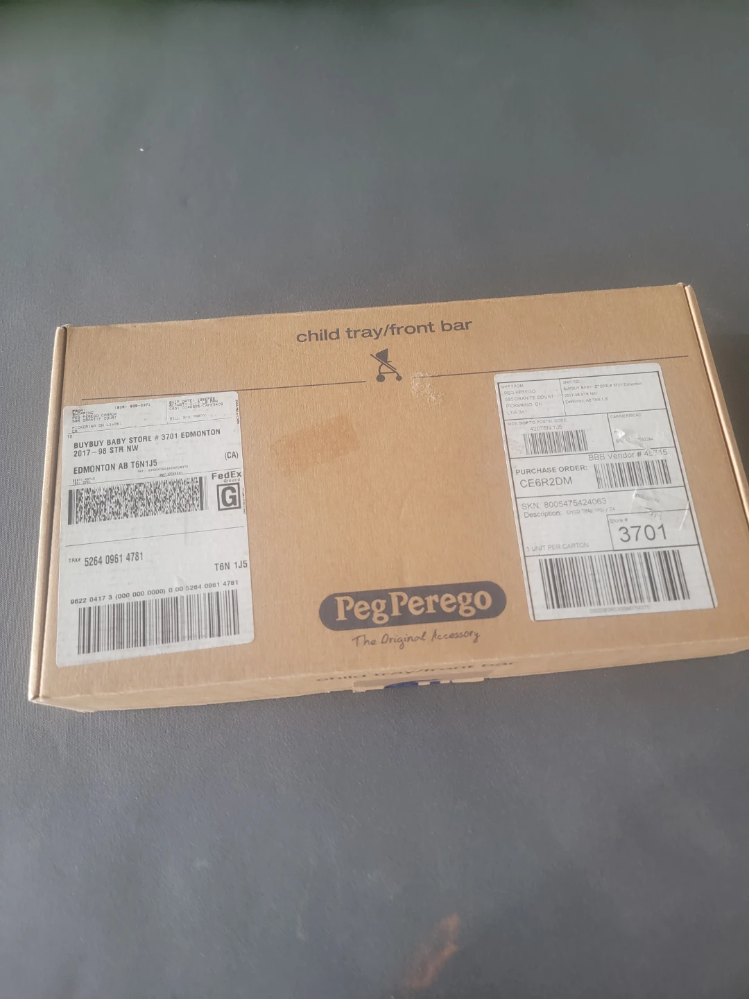 Peg Perego Child Tray/Front Bar