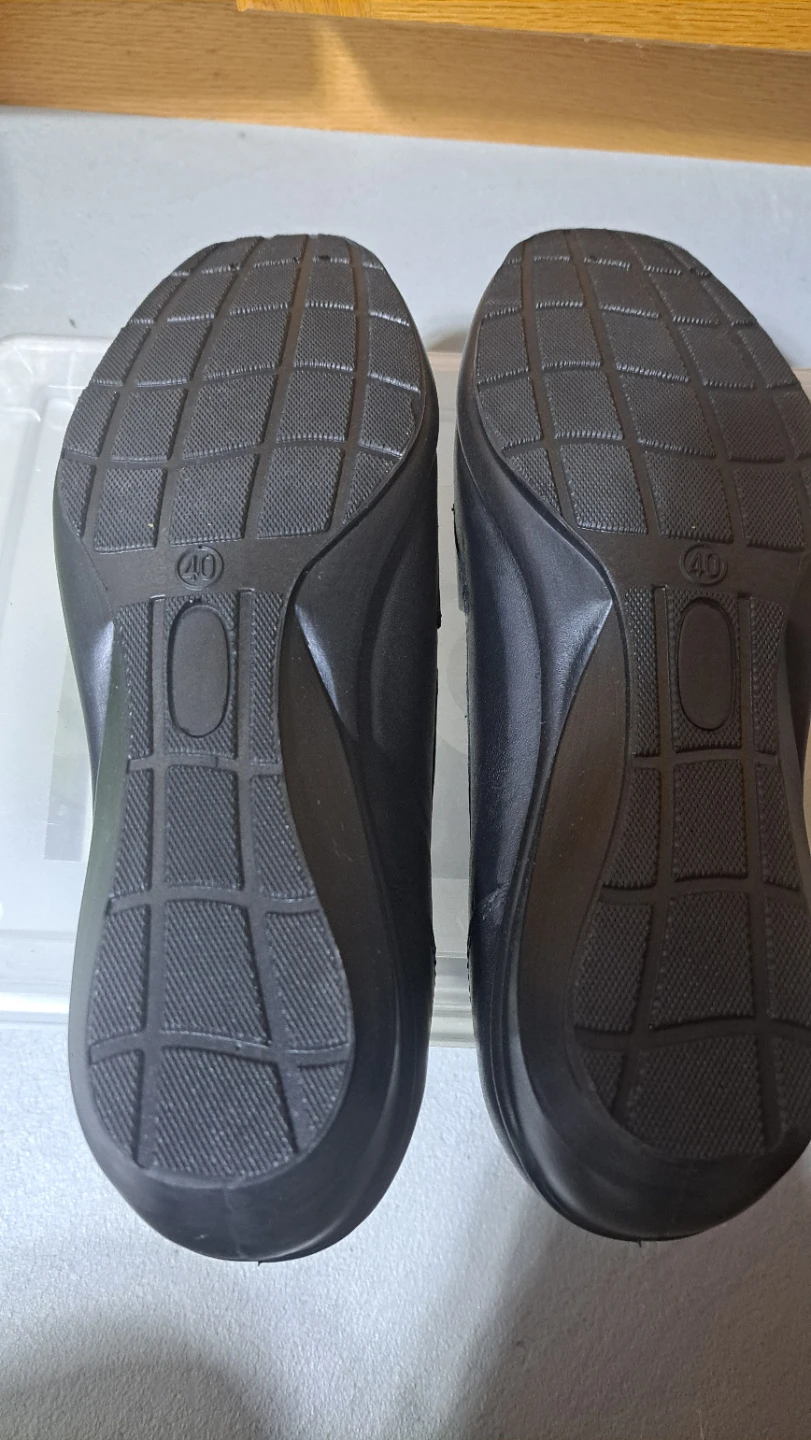 Sarvin Black Leather Loafer Shoes - Size 40 - photo 3