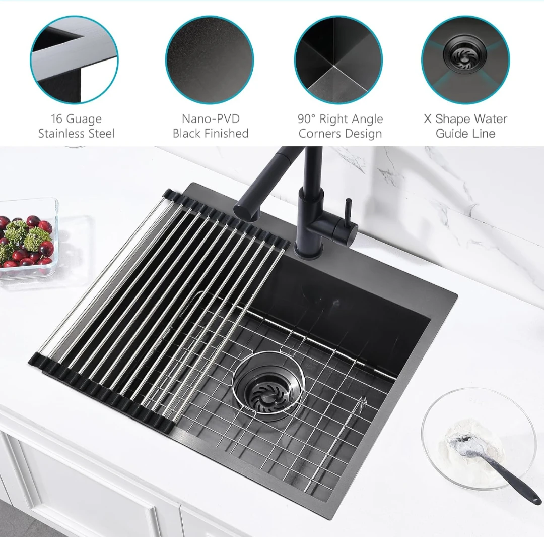 Stainless Steel Undermount Kitchen Sink with Accessories - photo 4