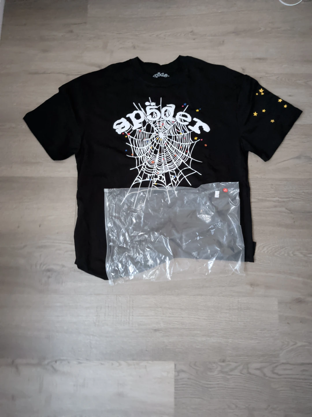 SPIDER Black Graphic T-Shirt
