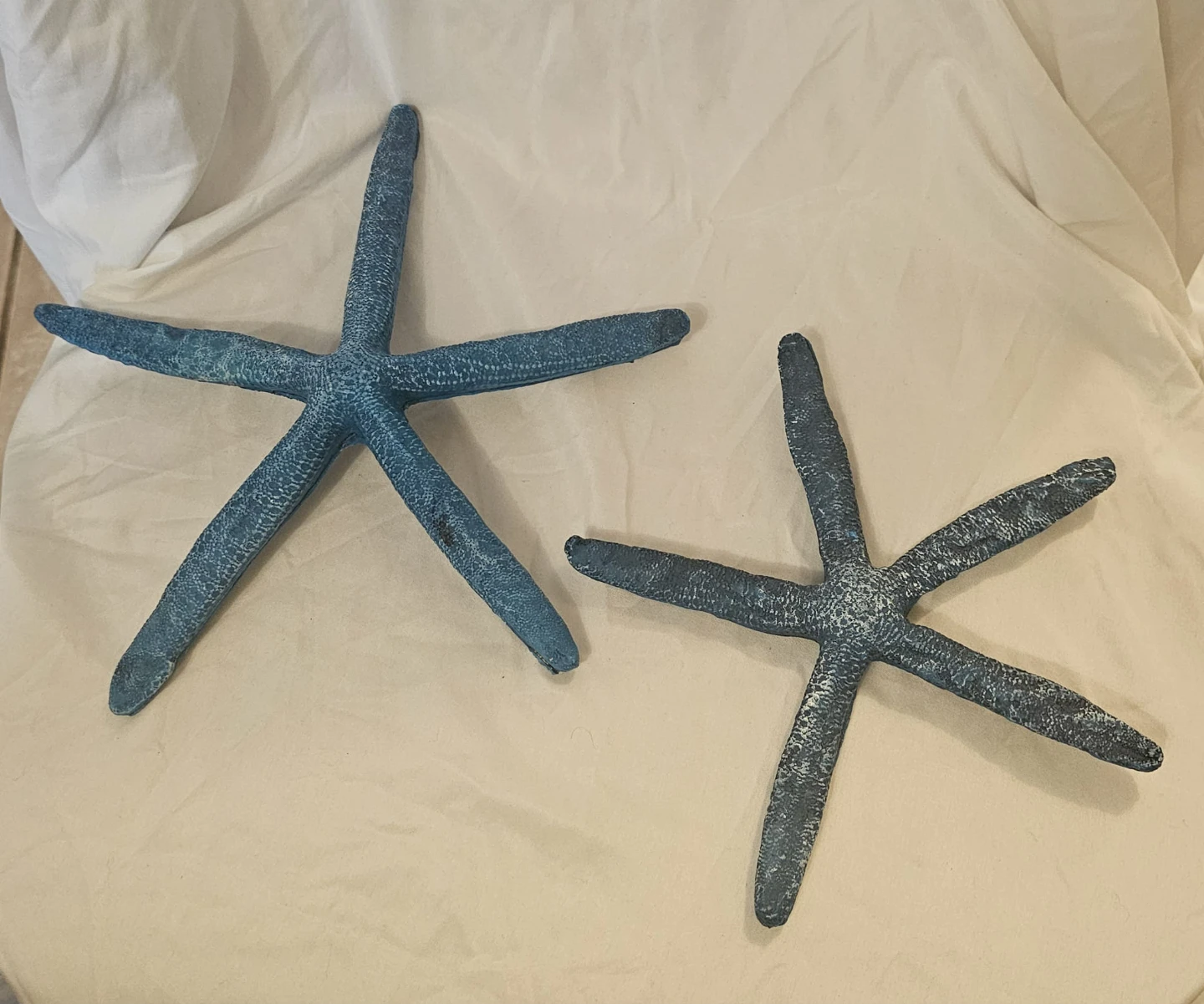 2 Blue and White Starfish Nautical Decoration