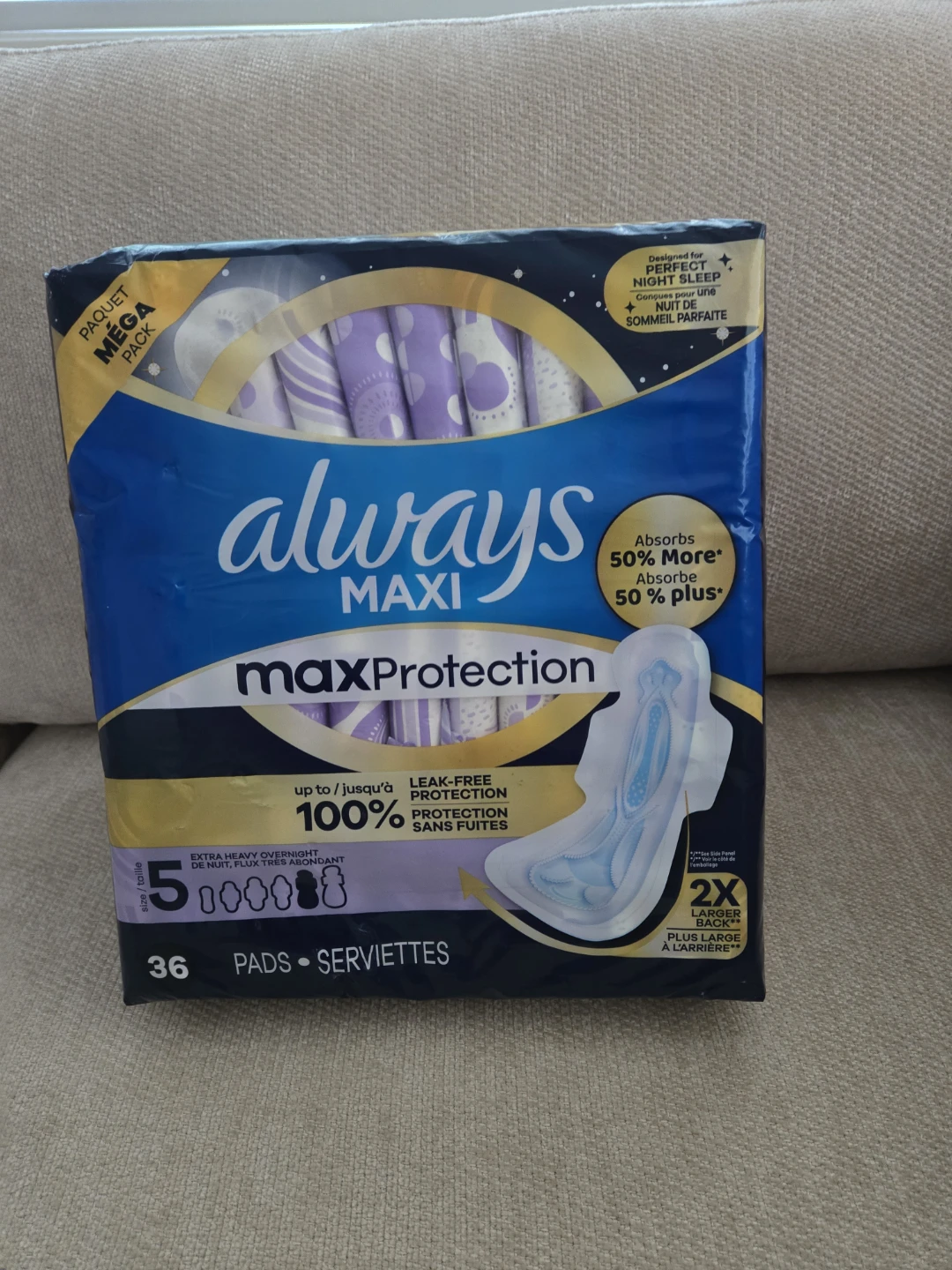 🌱Always Maxi Pads MaxProtection Extra Heavy Overnight - photo 2