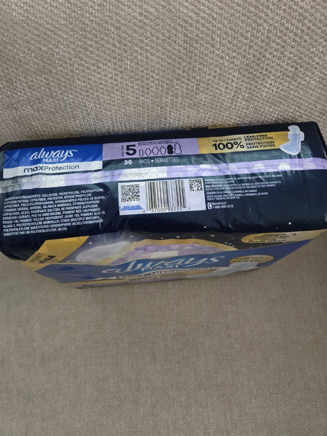 🌱Always Maxi Pads MaxProtection Extra Heavy Overnight - photo 3