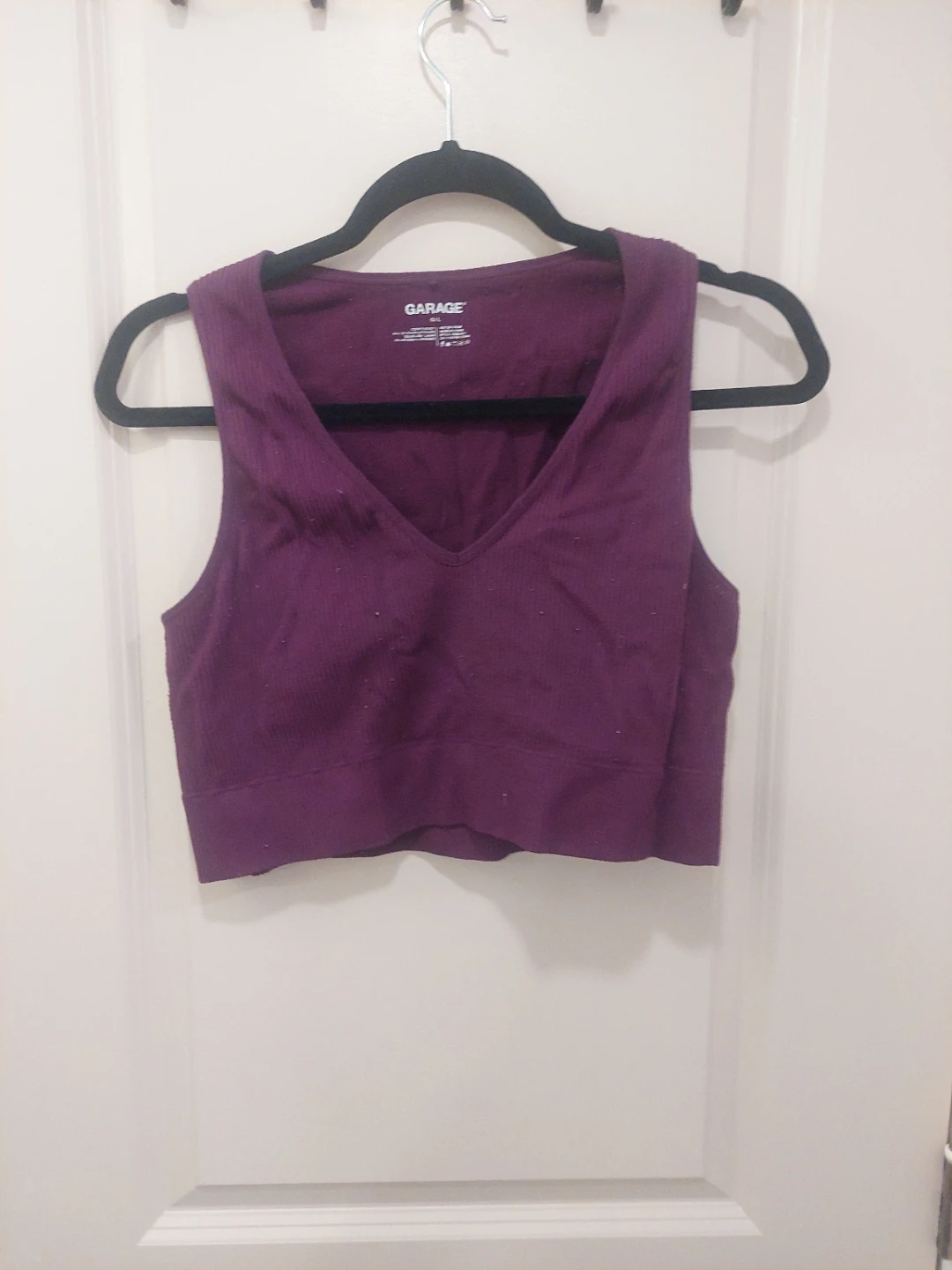 Burgundy crop top