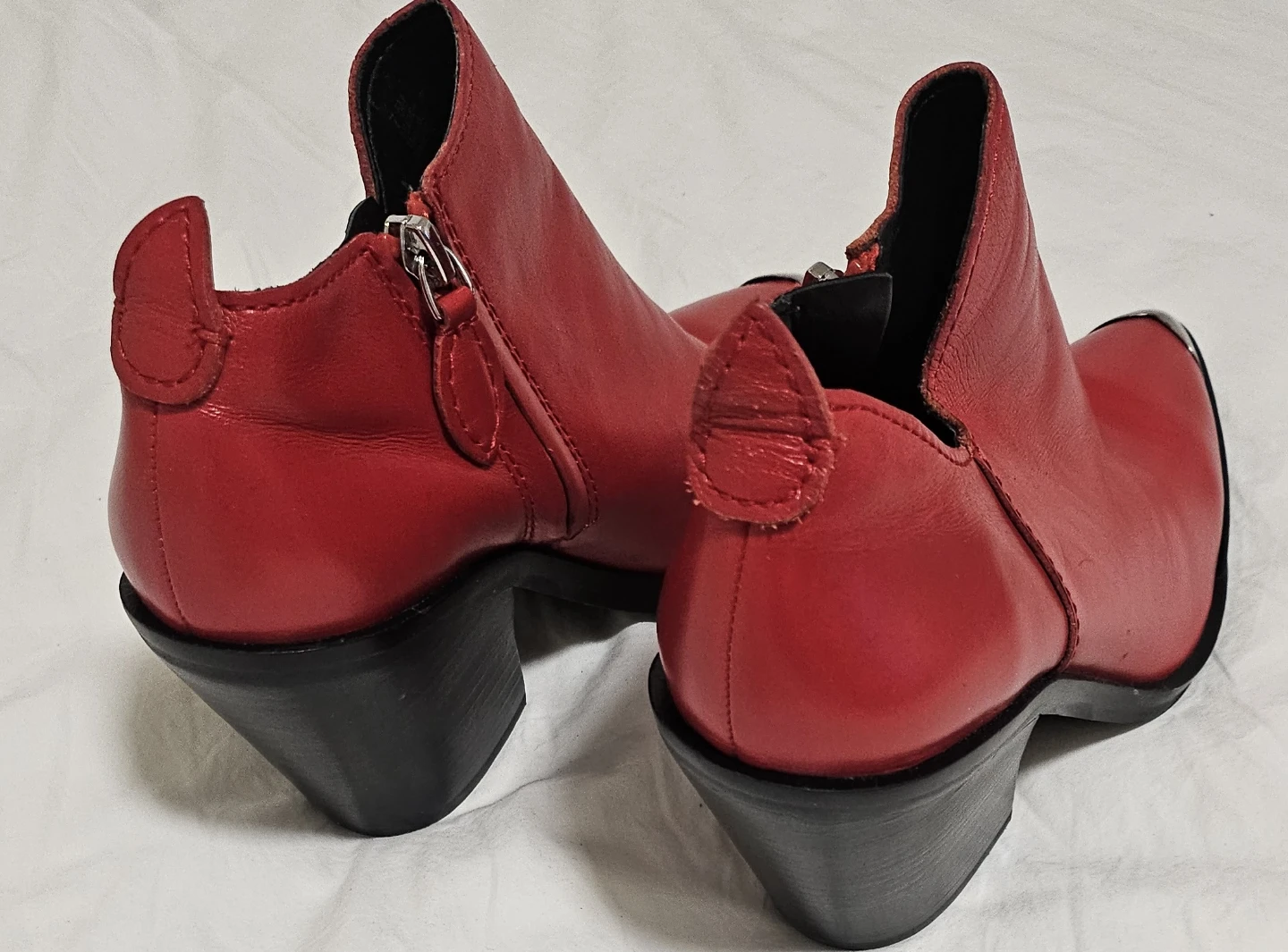 rebecca minkoff red ankle boots - photo 3