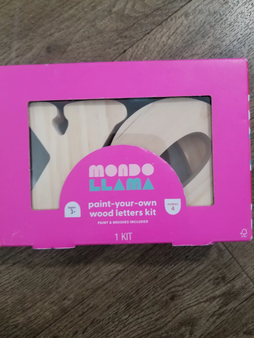 Mondo Llama Paint-Your-Own Wood Letters Kit