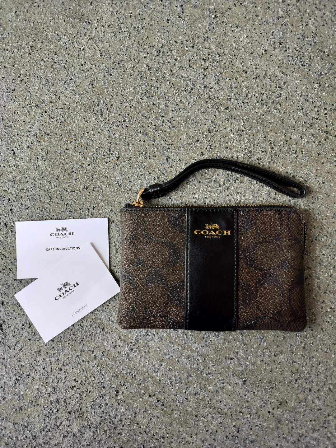 Coach Signature Wristlet