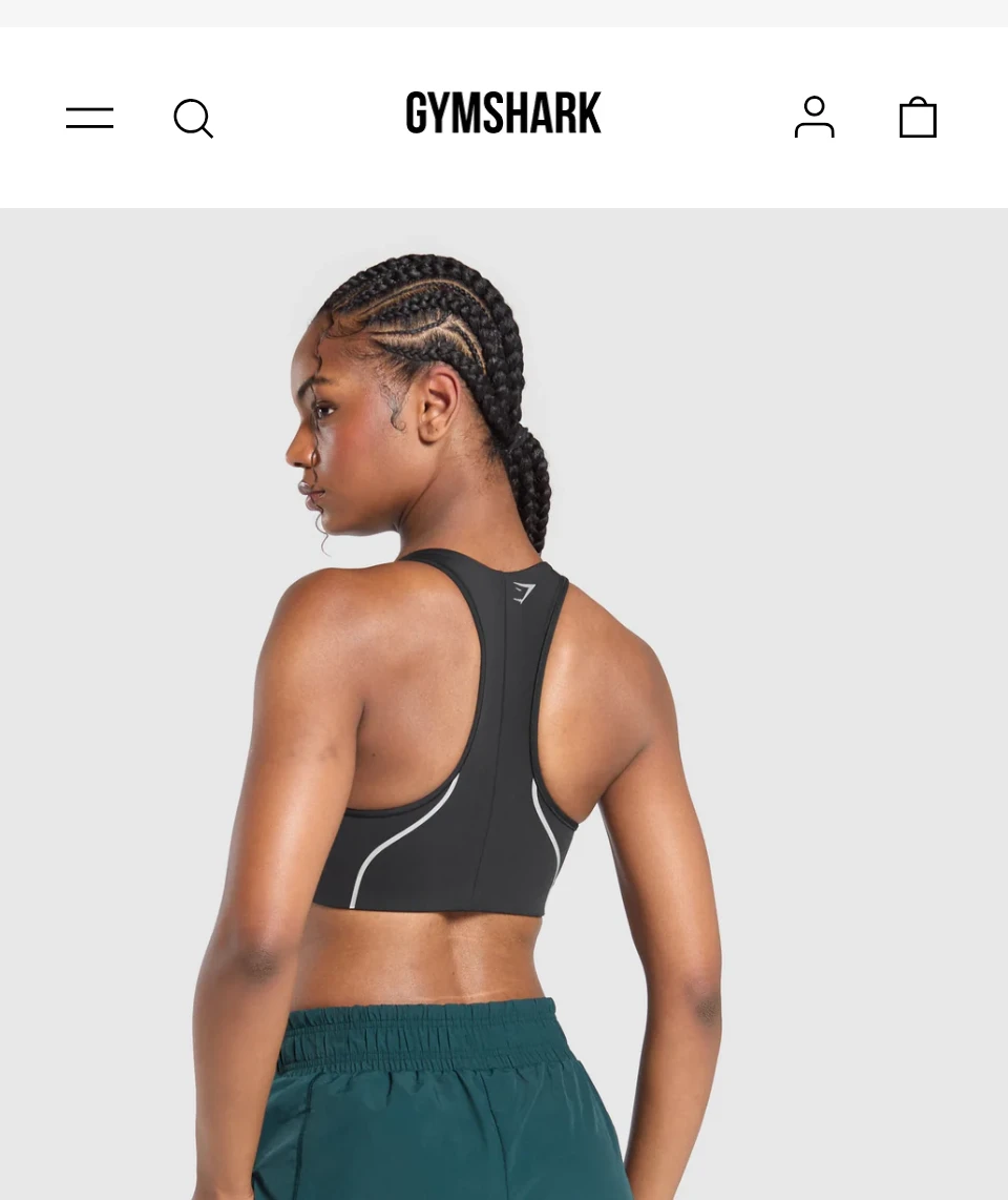 Gymshark Running Sports Bra - Black - Large - photo 3