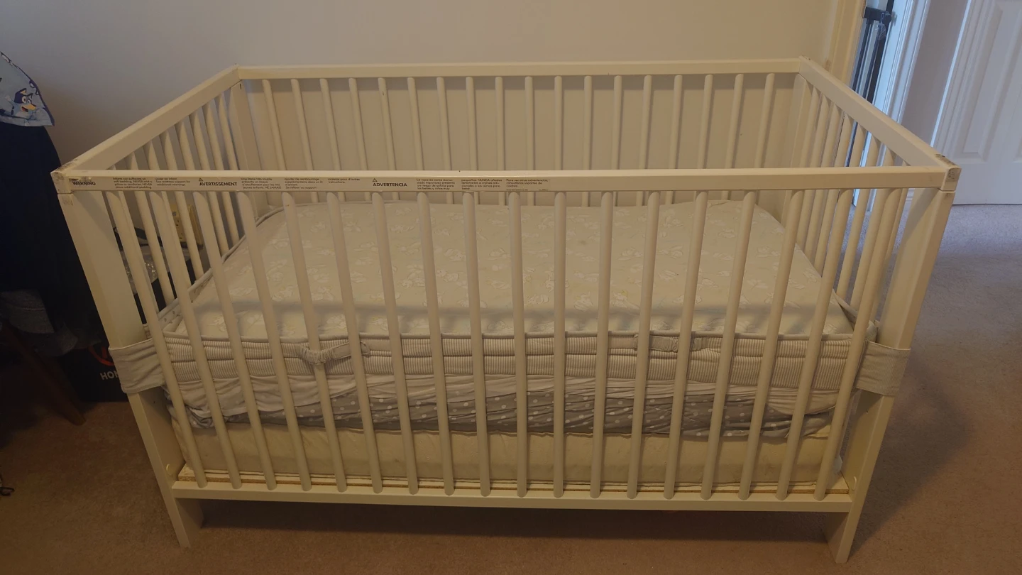 IKEA Crib and Mattress - photo 2