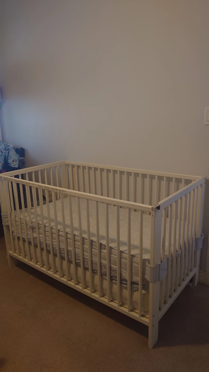 IKEA Crib and Mattress - photo 3
