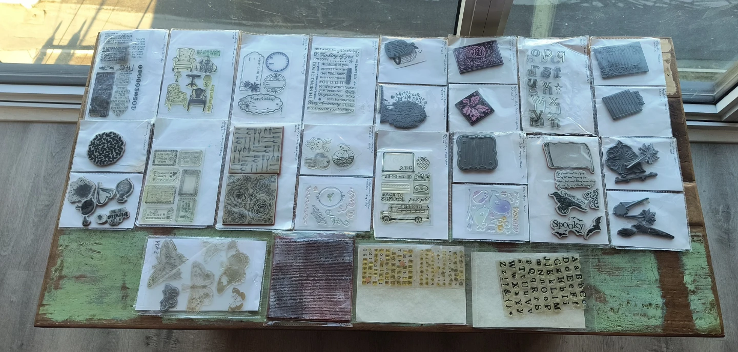 Extensive Hero Arts Clear Self Sticking Stamps Lot