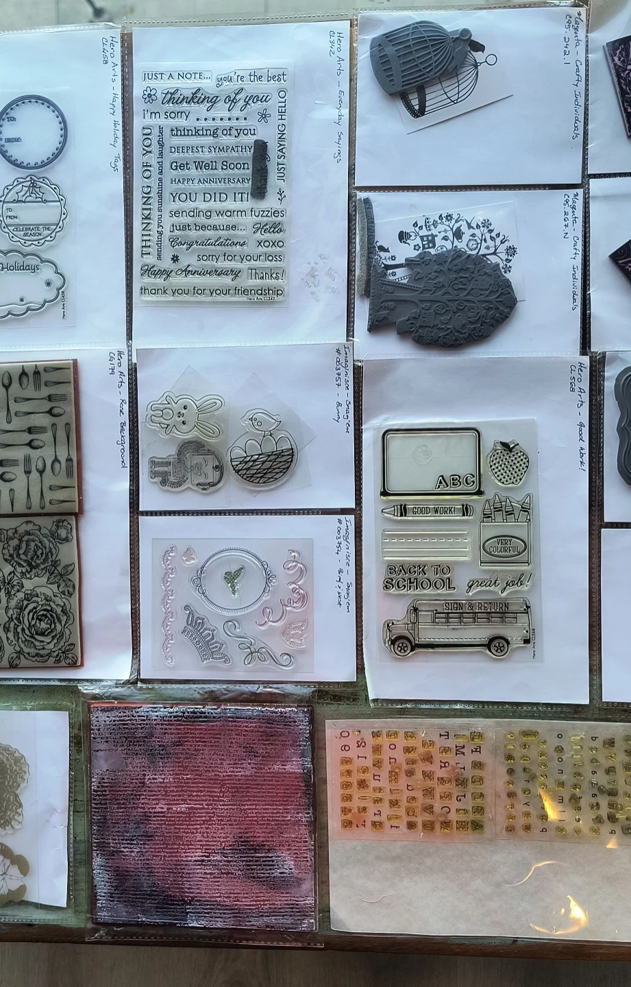 Extensive Hero Arts Clear Self Sticking Stamps Lot - photo 3