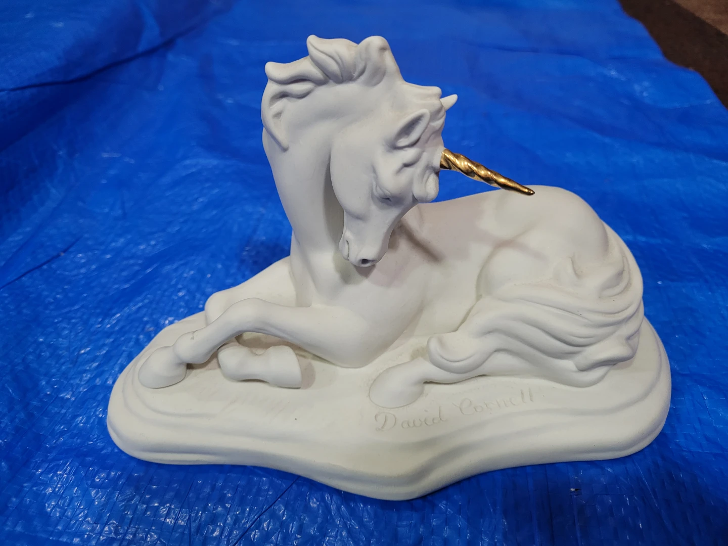 David Cornell White Unicorn Figurine