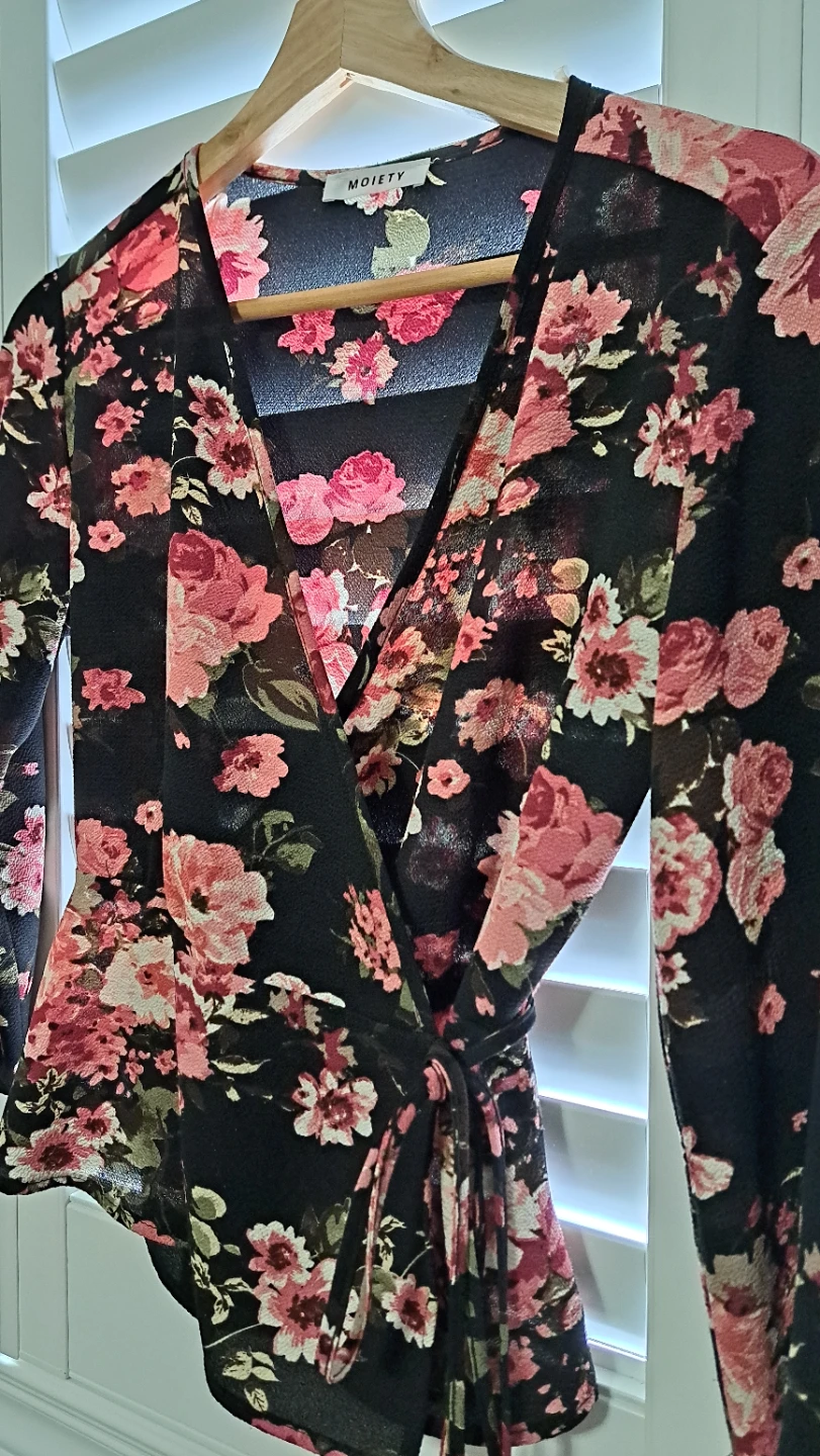 Floral Wrap Top