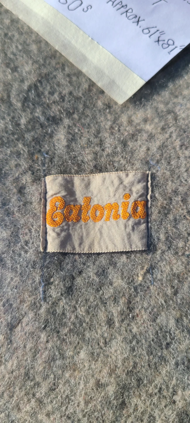 $50 EACH Vintage Eatonia Queen Wool Blankets - Cleaned! - photo 4