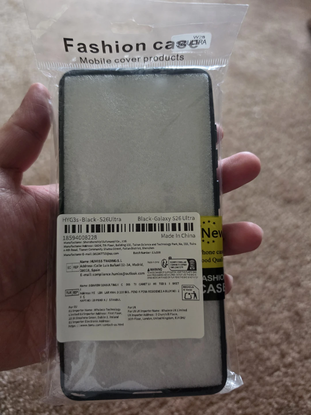 Black Galaxy S26 Ultra Fashion Case - photo 4