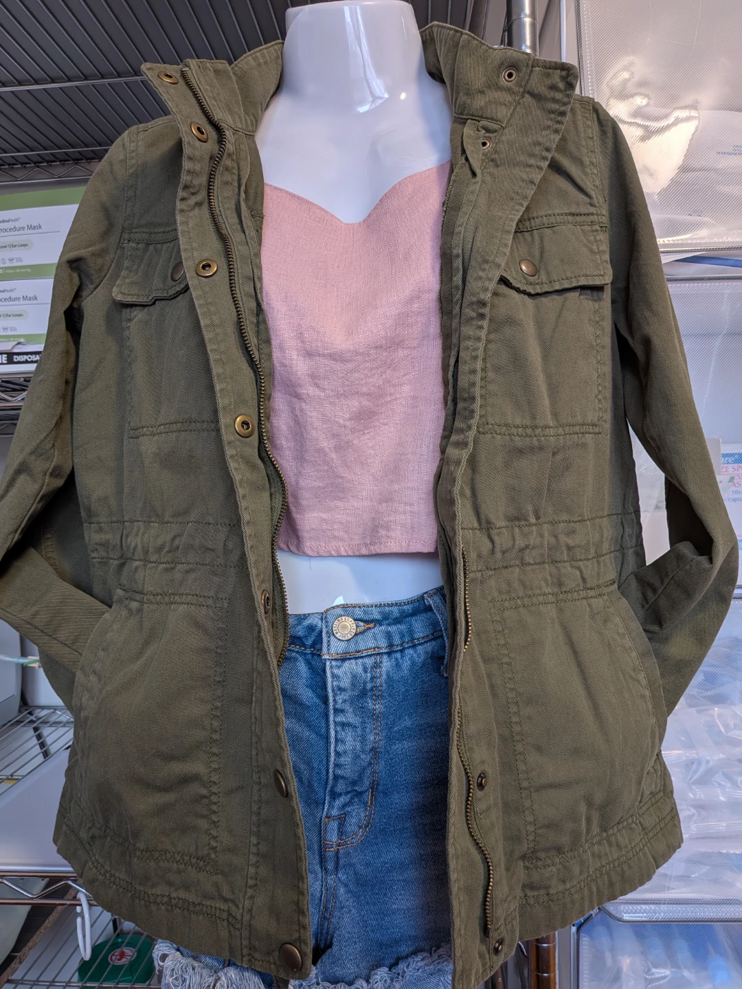 GAP Women's Green Utility Jacket - photo 2