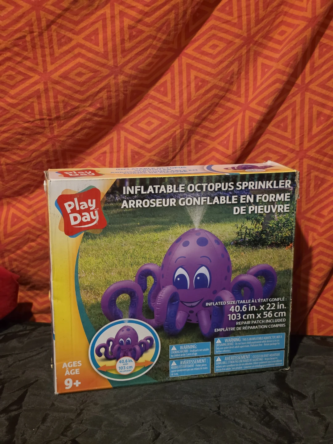 Play Day Inflatable Octopus Sprinkler