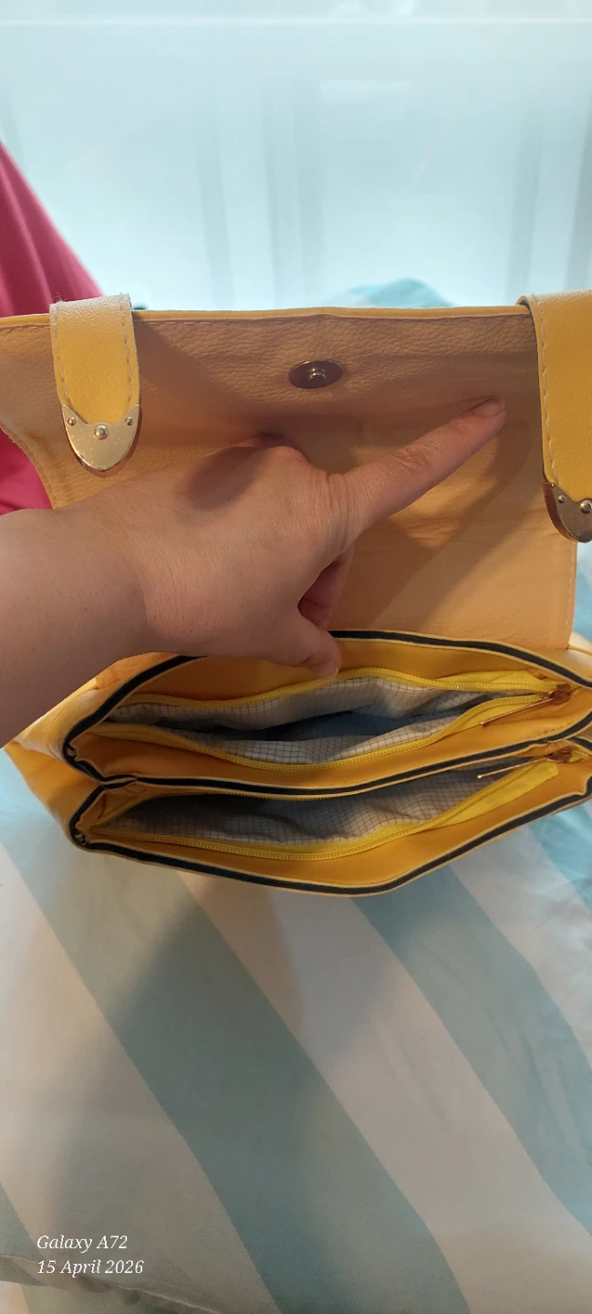 Yellow Faux Leather Backpack - photo 4