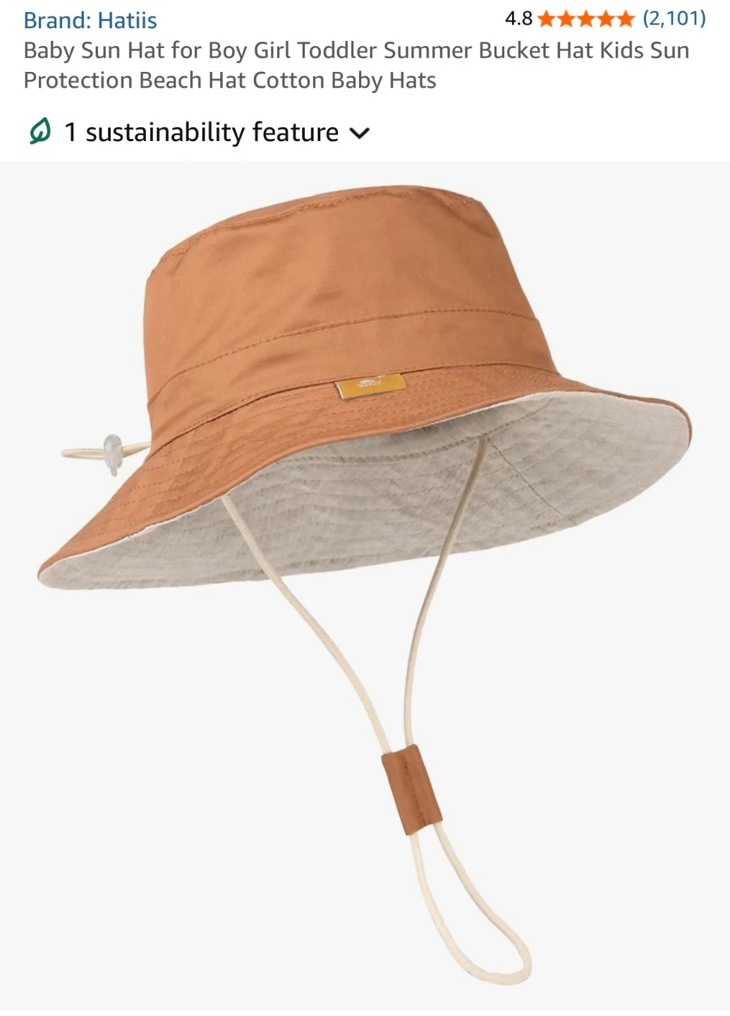 Baby Bucket Sun Hat UPF 50+ 🌱