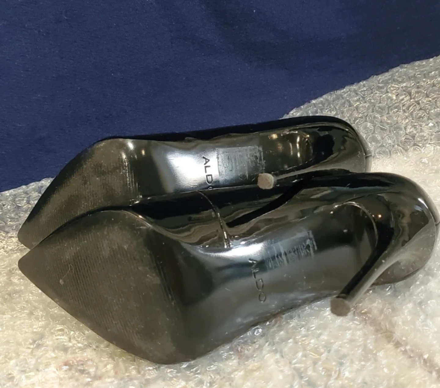 ALDO Black Patent Leather Stiletto Heels - photo 4