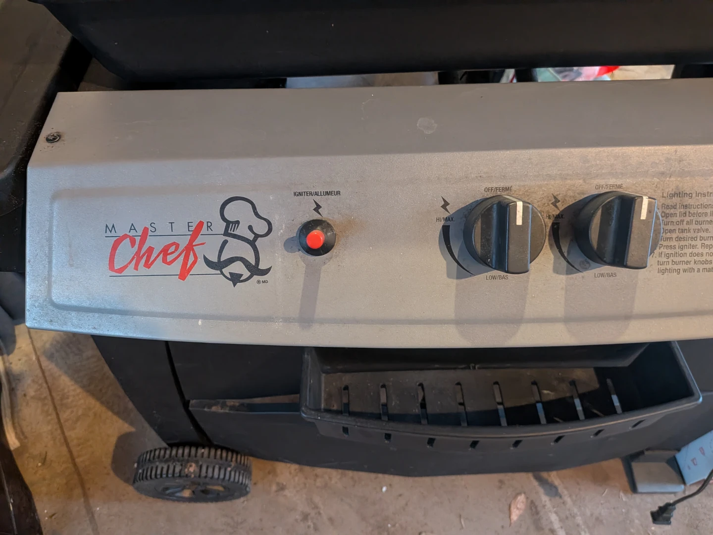 Master Chef Propane Grill - photo 2