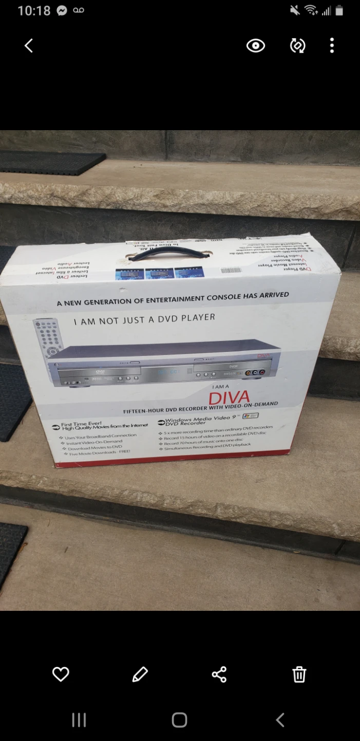 DIVA Fifteen-Hour DVD Recorder with Video-on-Demand