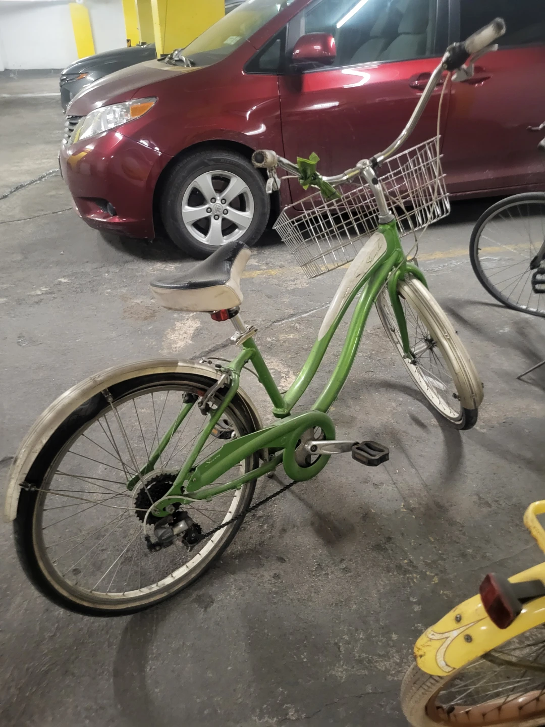 Green Cruiser Bicycle with Basket - photo 3