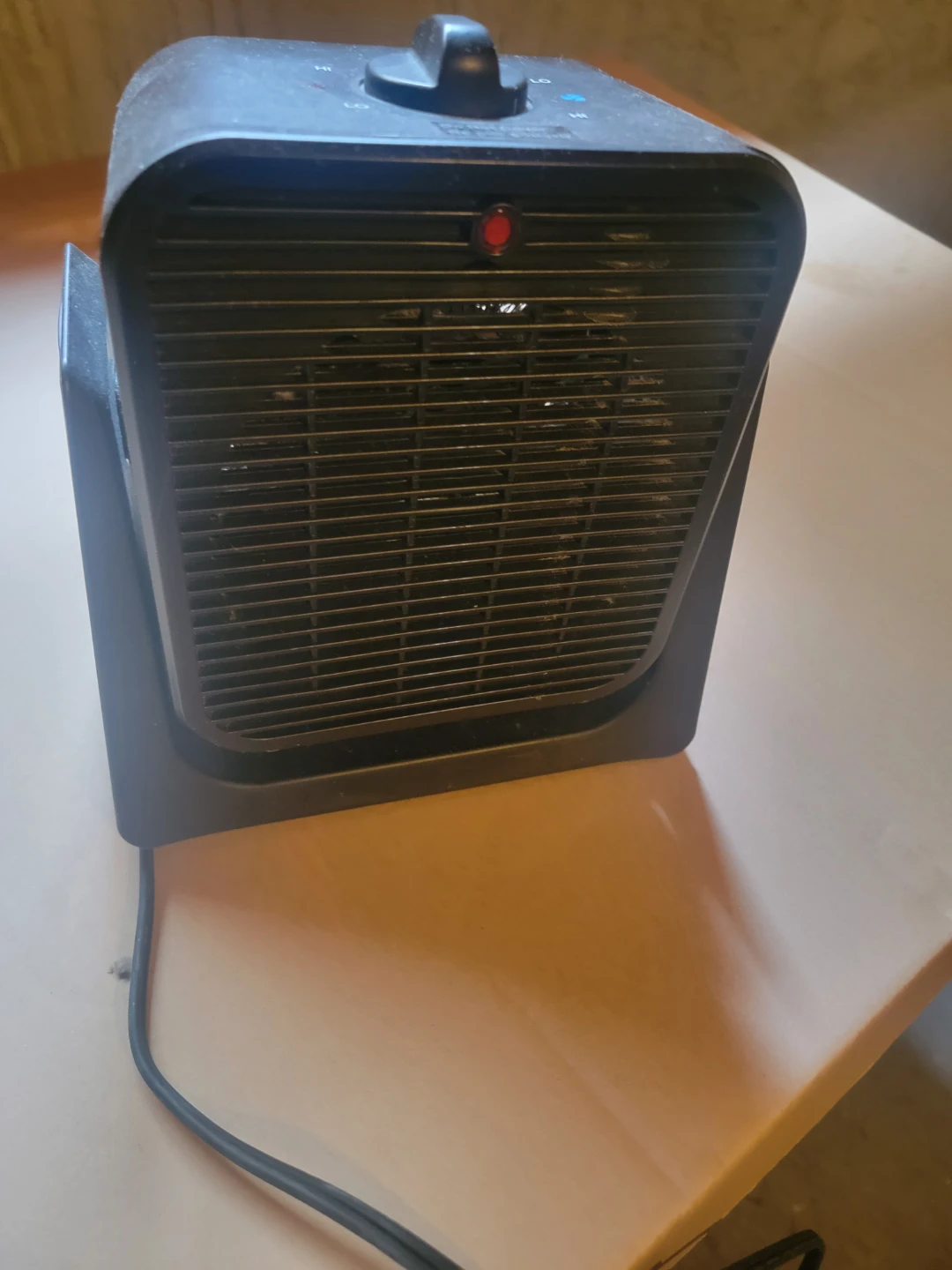 Black Electric Space Heater and Fan