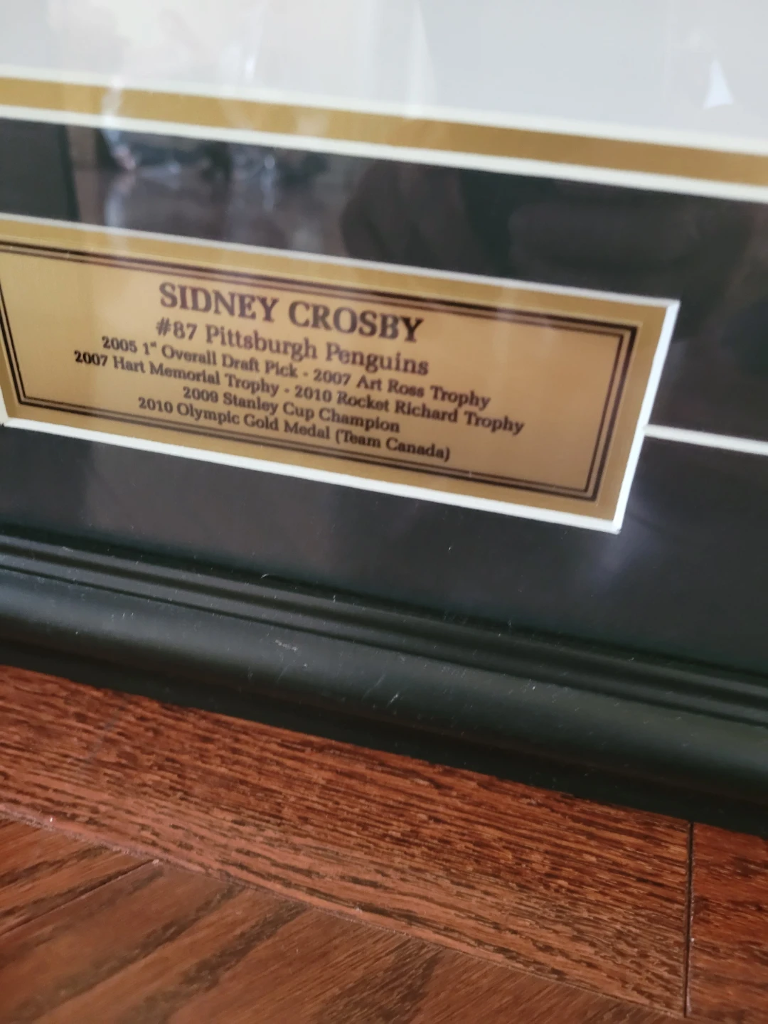 Sidney Crosby Framed Photo with Plaque