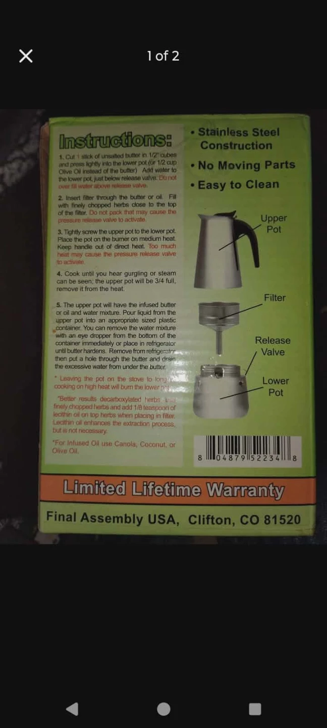 Easy Butter Maker - Herb Butter or Oil Infuser - photo 2