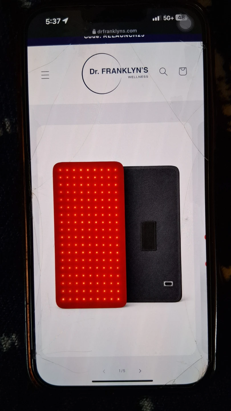 Dr. Franklyn's Wellness Red Light Therapy Pad - photo 5