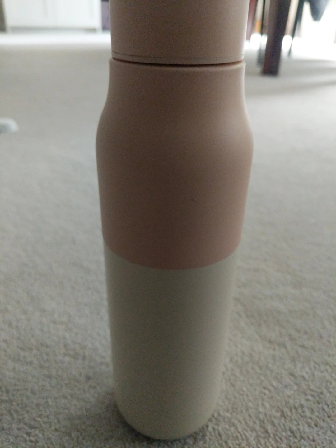 K Two-Tone Water Bottle - Pink and Beige