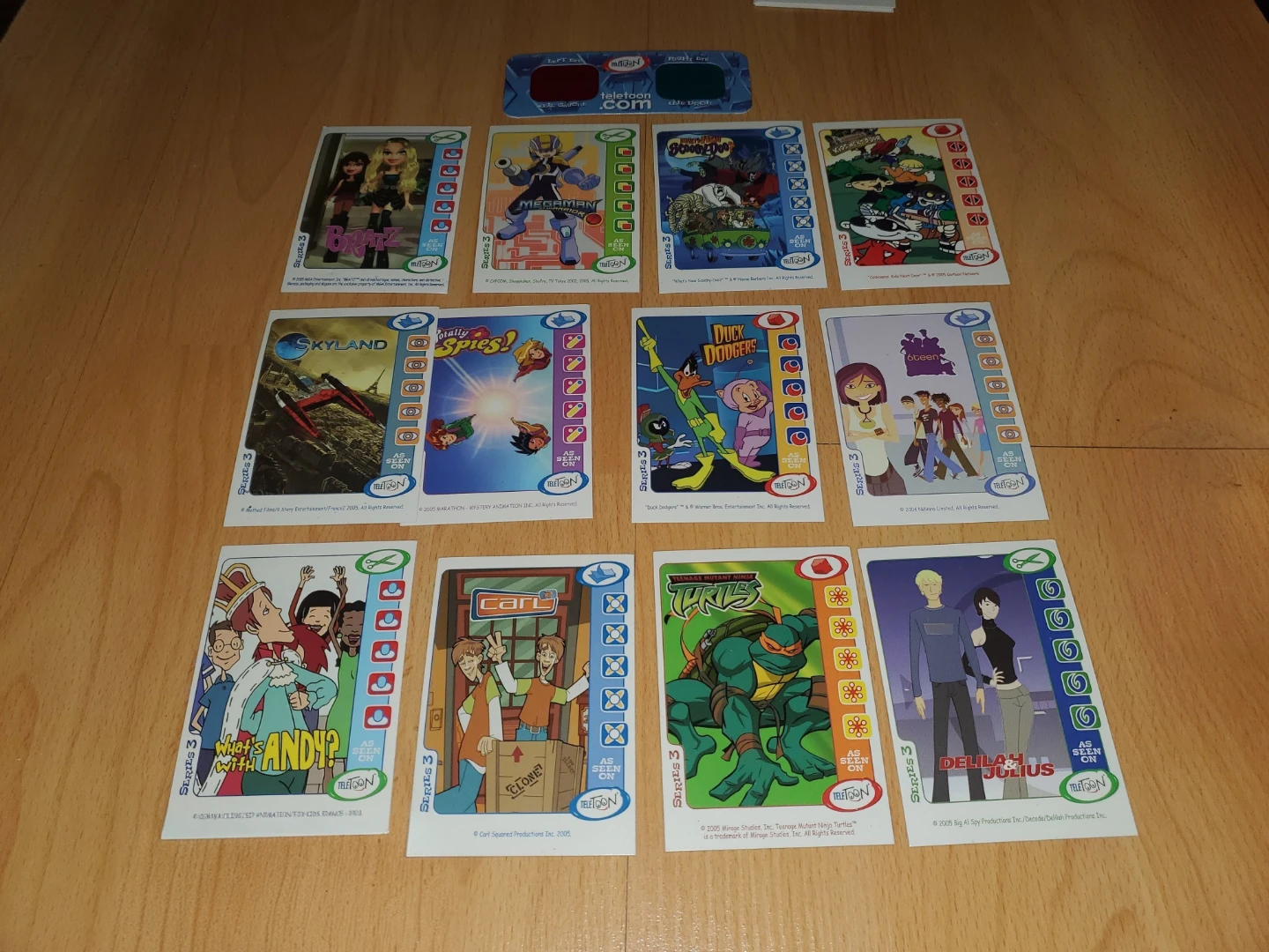 ($10 each card) Collection of Teletoon Series 3 Trading Cards