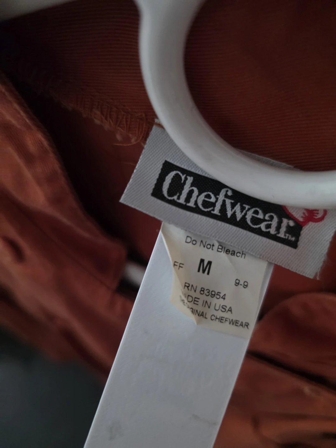 Chefwear Orange Chopped Grill Chef Coat Size M - photo 2