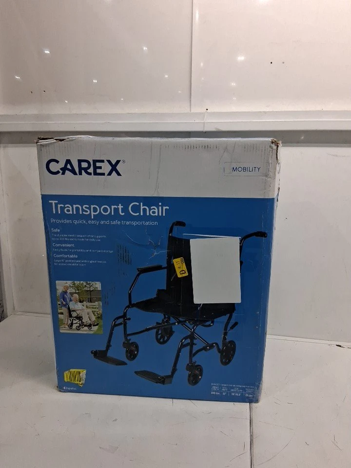 NEW -Carex Transport Wheelchair, 19inch seat ♿🦽